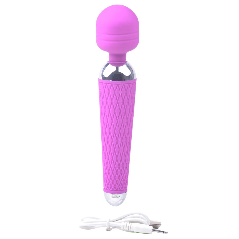 10-Speed Rechargeable Silicone Wand Massager