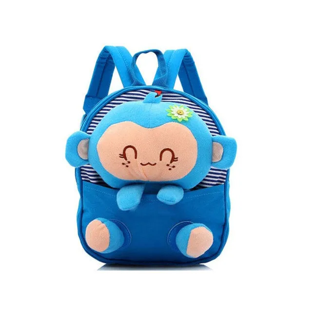 2017 Children school bags backpack kindergarten girls boys kid backpack cute cartoon toys bear ribbons bow mochila escolar