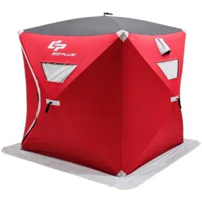 3-person Portable Pop-up Ice Shelter Fishing Tent with Bag