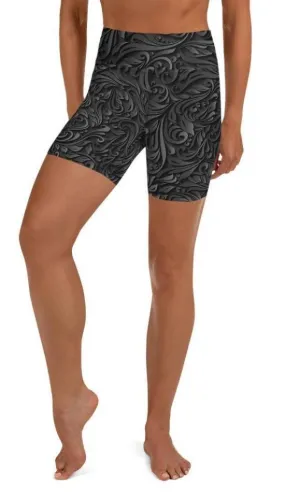 3D Art Deco Yoga Shorts