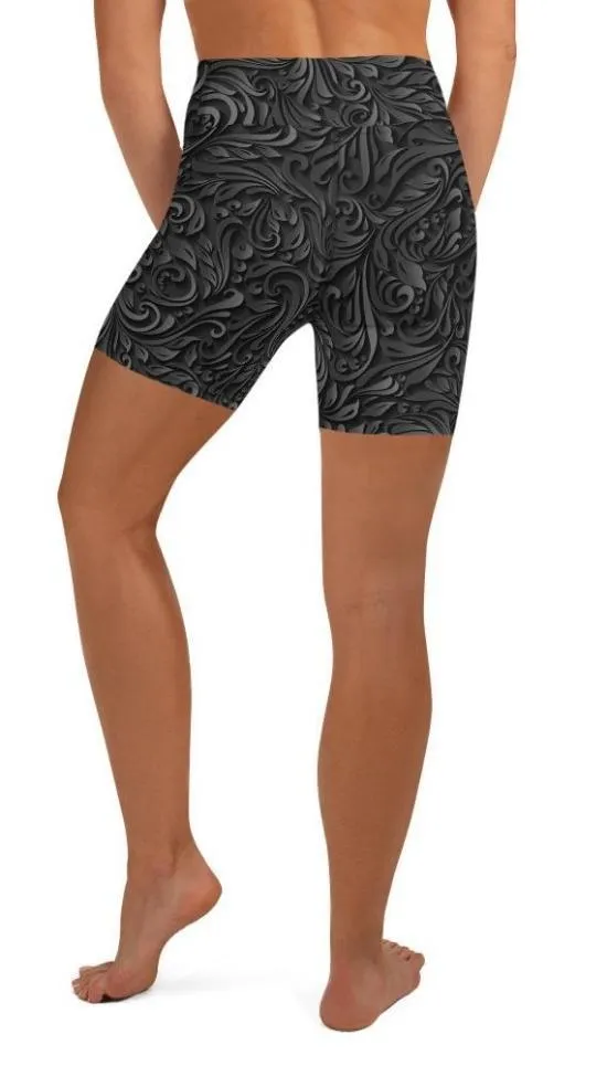 3D Art Deco Yoga Shorts