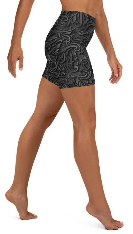 3D Art Deco Yoga Shorts