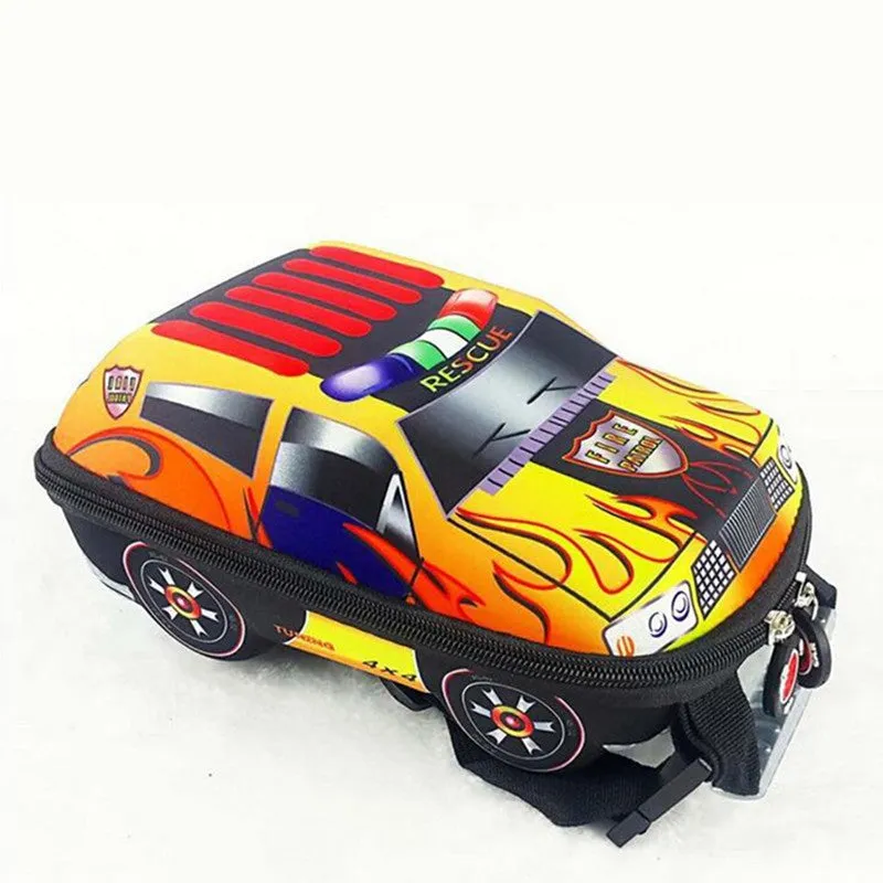 3D Car Children School Bag for Boys