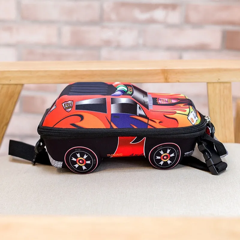 3D Car Children School Bag for Boys