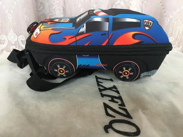 3D Car Children School Bag for Boys