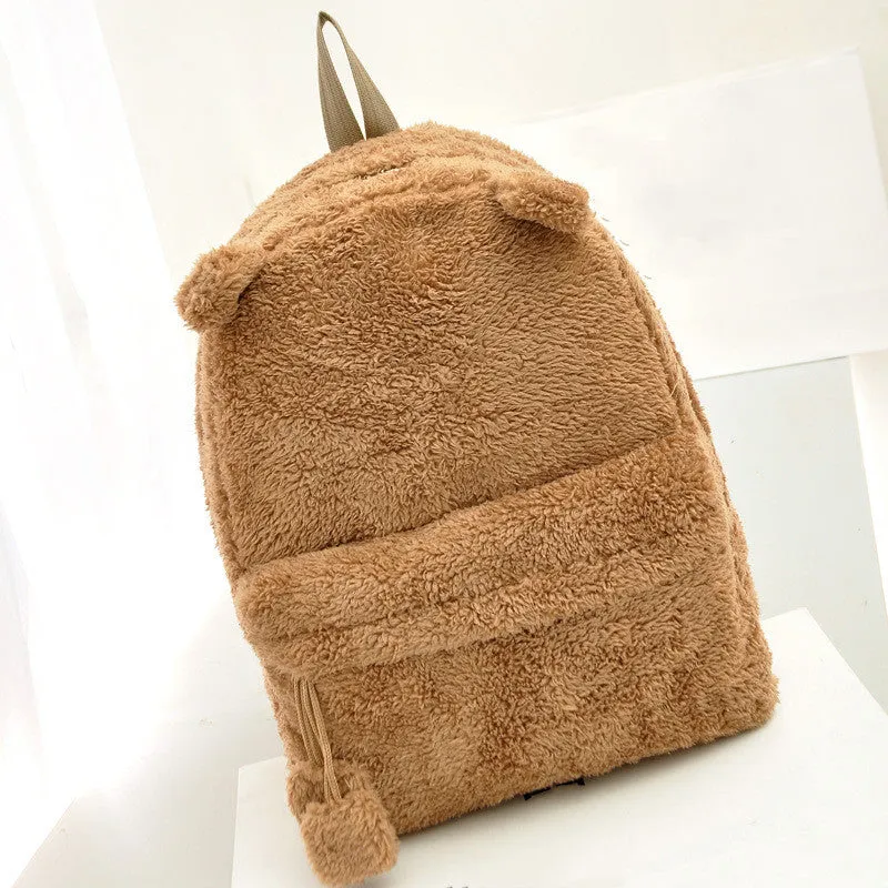 41cm Fuzzy Cat Ear Backpack - Free Shipping to N.A.