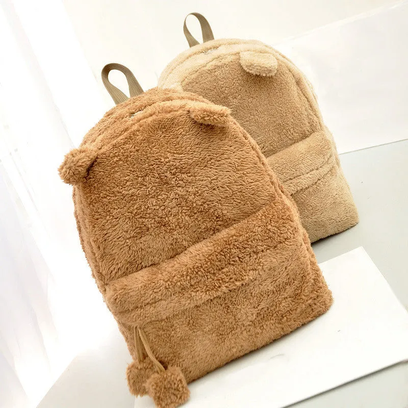 41cm Fuzzy Cat Ear Backpack - Free Shipping to N.A.