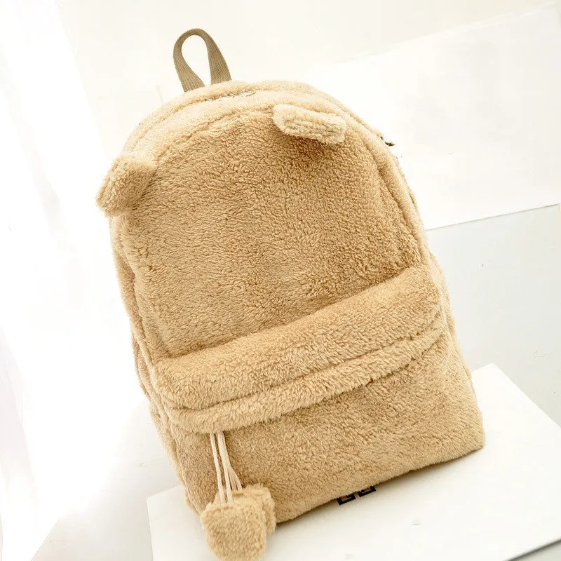 41cm Fuzzy Cat Ear Backpack - Free Shipping to N.A.