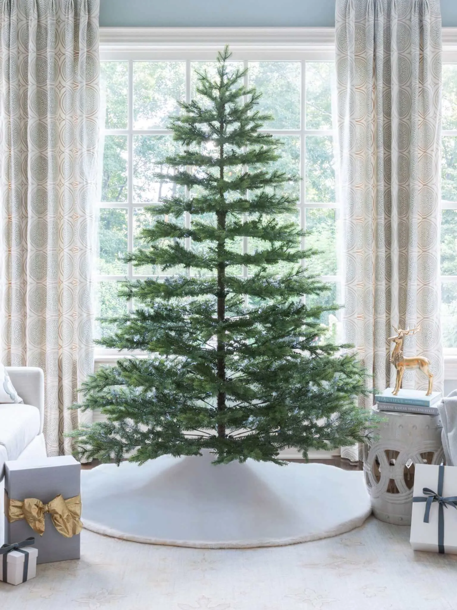 9' Rushmore Fir Tree with Warm White LED Lights - FINAL SALE