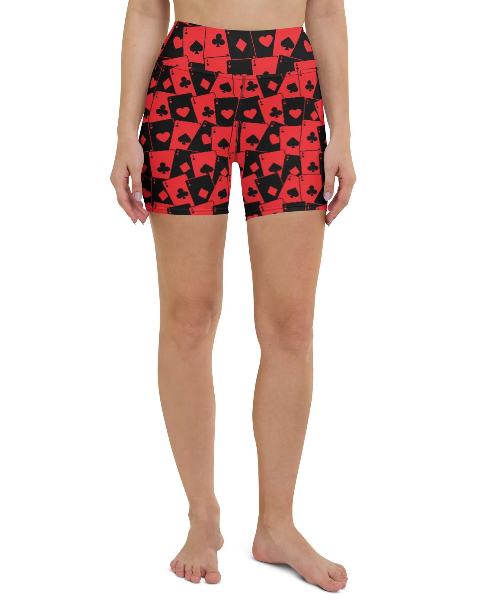 Ace Of Hearts Yoga Shorts