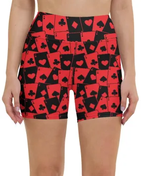 Ace Of Hearts Yoga Shorts