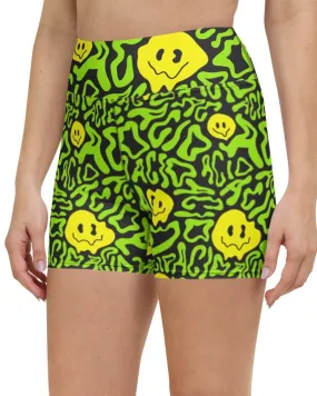 Acid Smilez Yoga Shorts