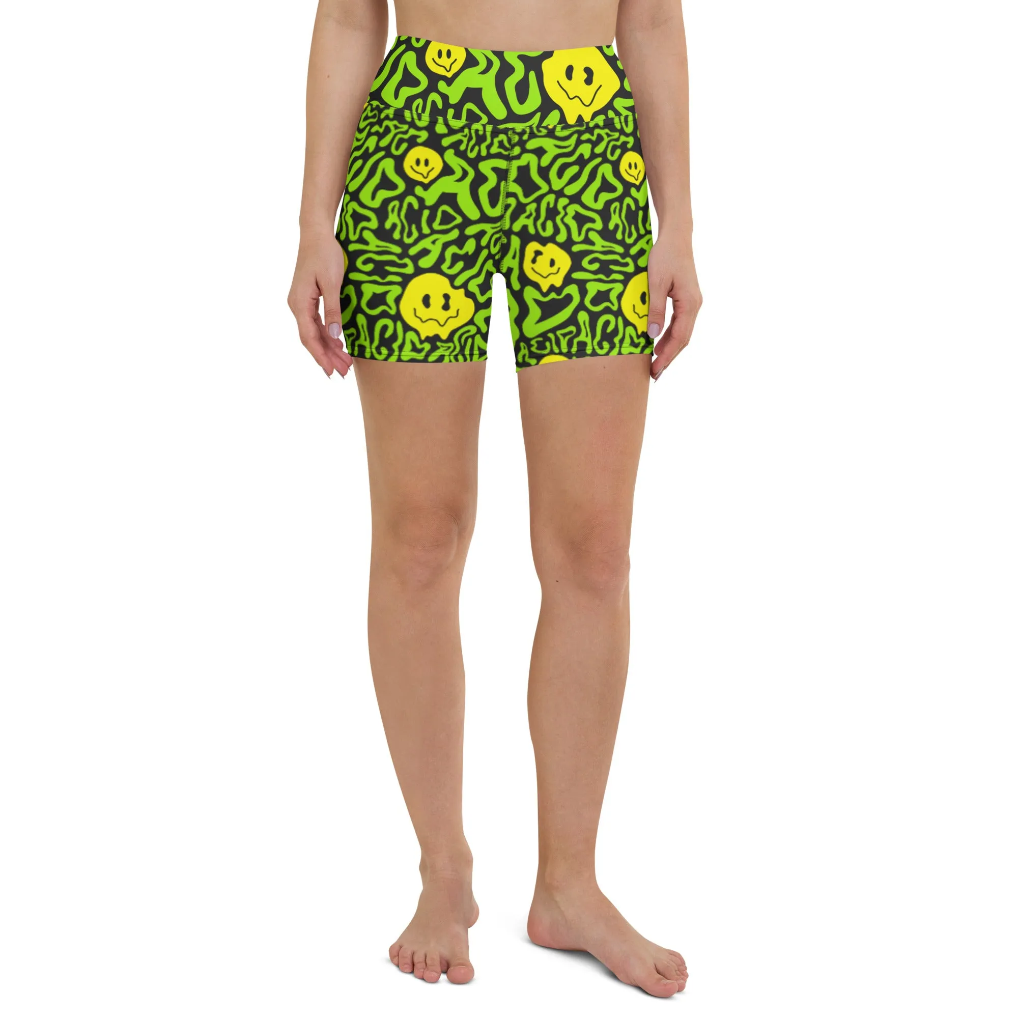 Acid Smilez Yoga Shorts