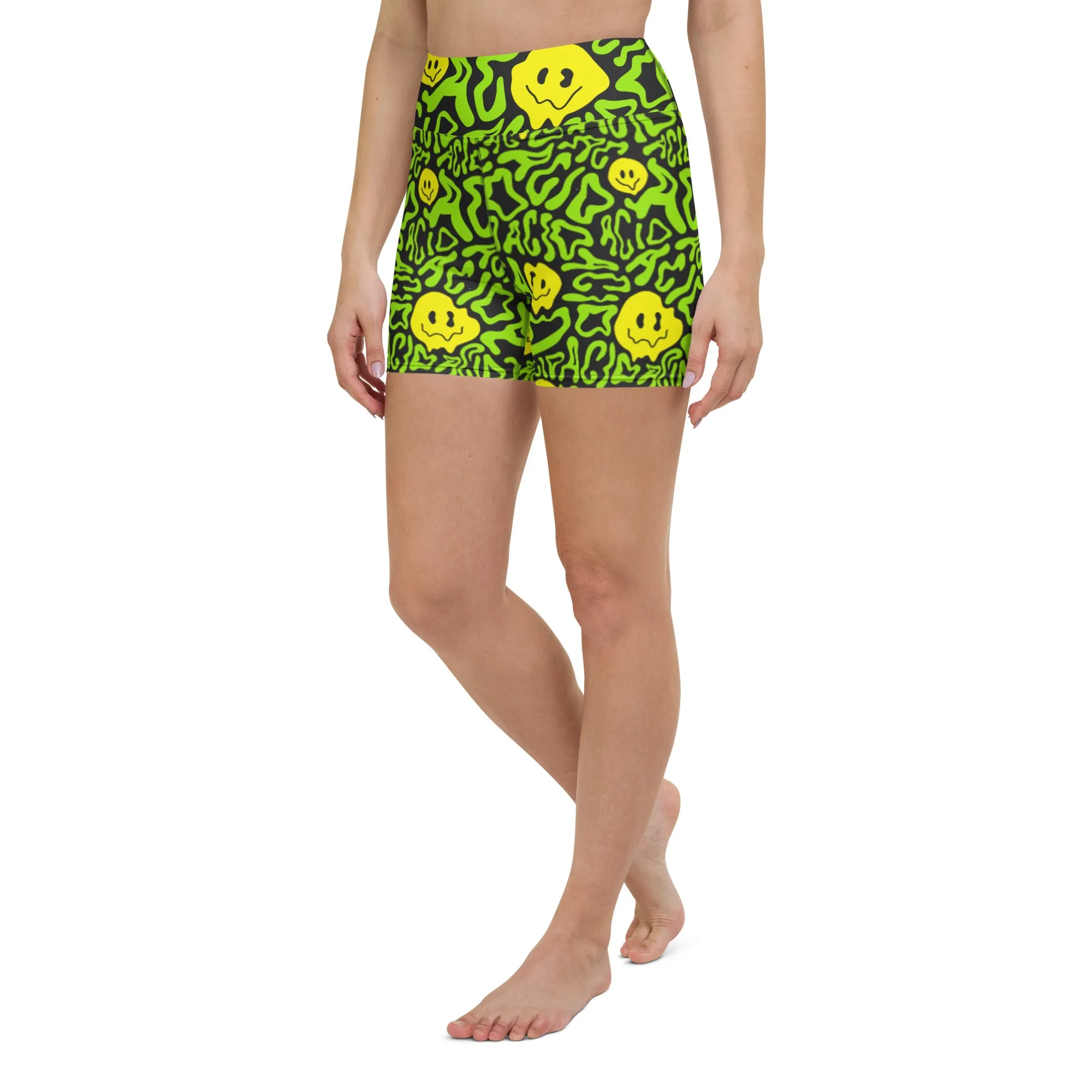 Acid Smilez Yoga Shorts