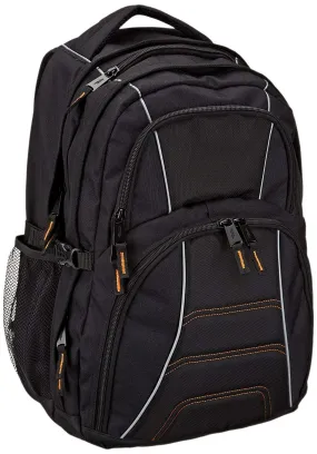 Amazon Basics Laptop Backpack Fits Up to 17-Inch Laptops, Black