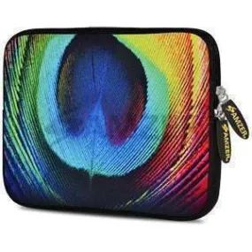 Amzer 10.5 Inch Neoprene Notebook Tablet/iPad Sleeve - Peacock Close-up