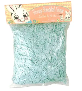 Aqua Blue Shredded Tissue Paper Easter Grass