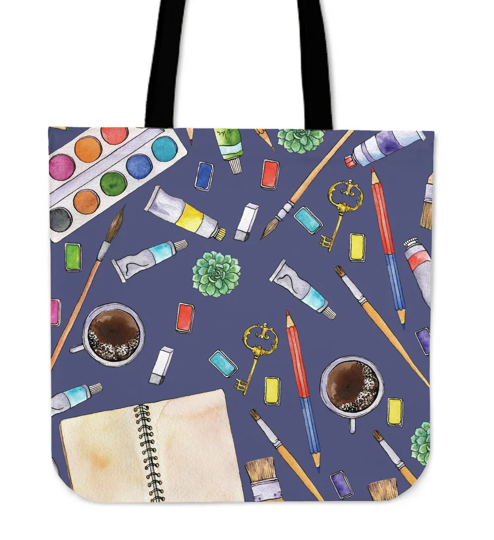 Artist Tools Linen Tote Bag