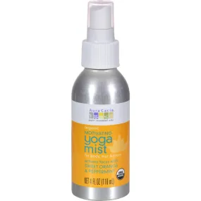 Aura Cacia Organic Yoga Mist - Motivating Sweet Organe And Peppermint - 4 Oz