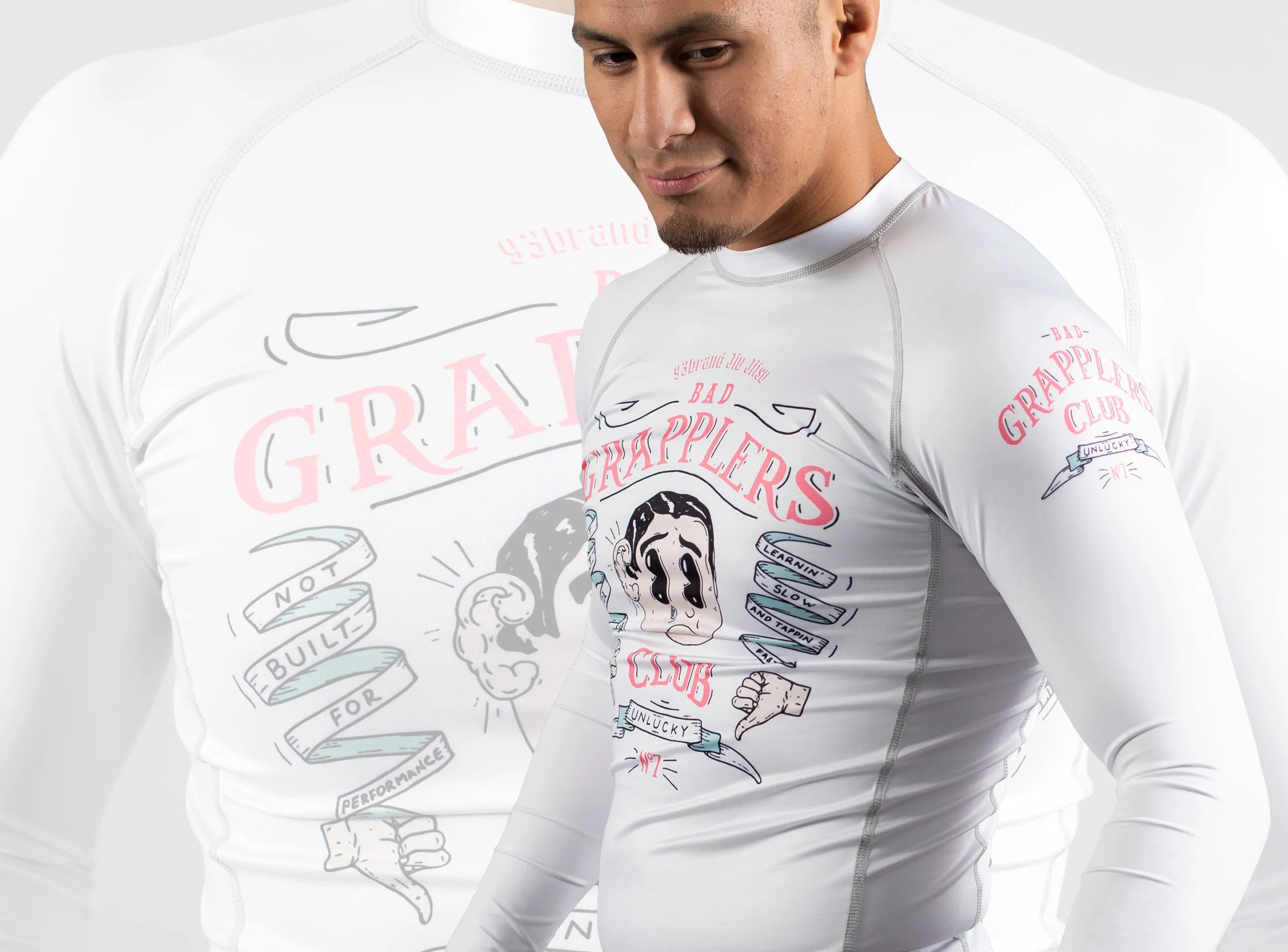 BAD GRAPPLERS CLUB Rash Guard - Long Sleeve