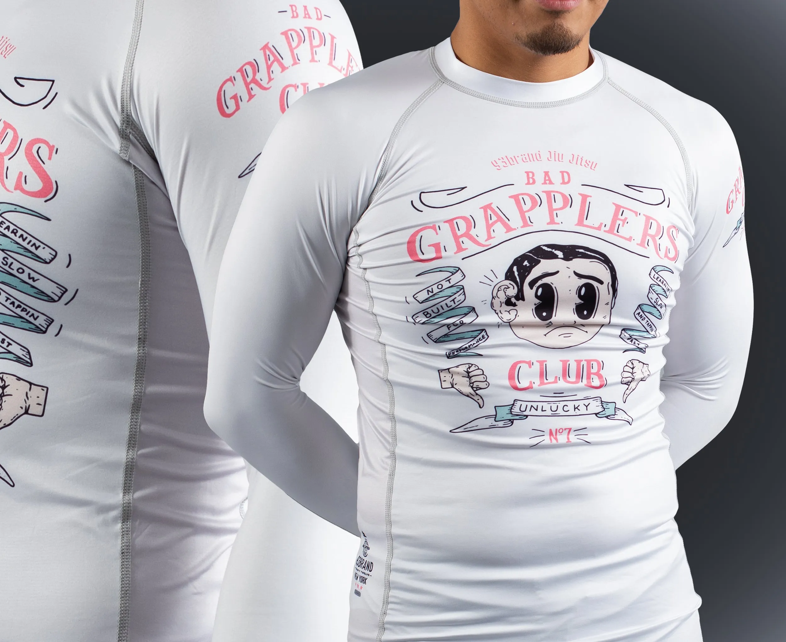 BAD GRAPPLERS CLUB Rash Guard - Long Sleeve