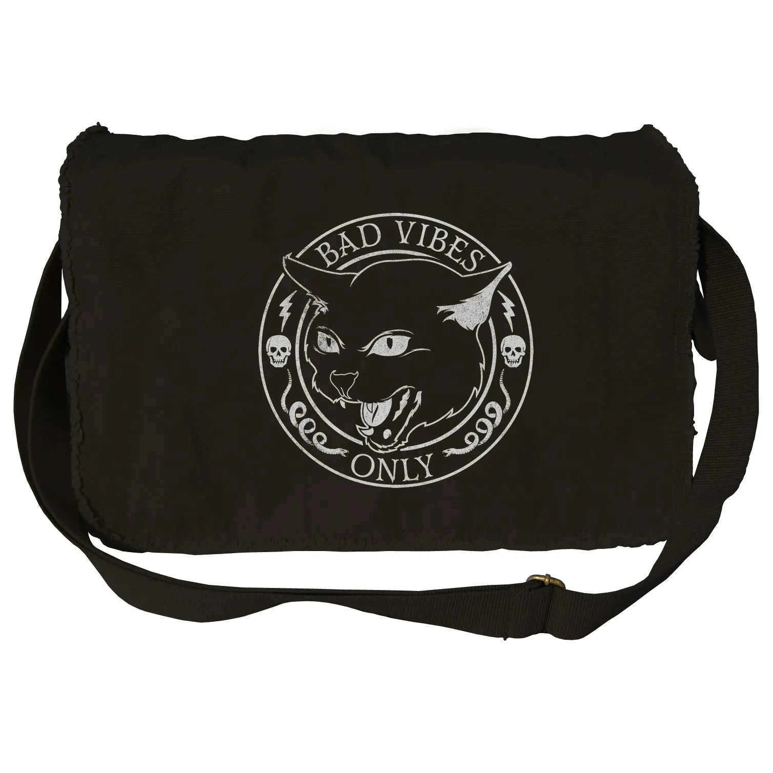 Bad Vibes Only Messenger Bag