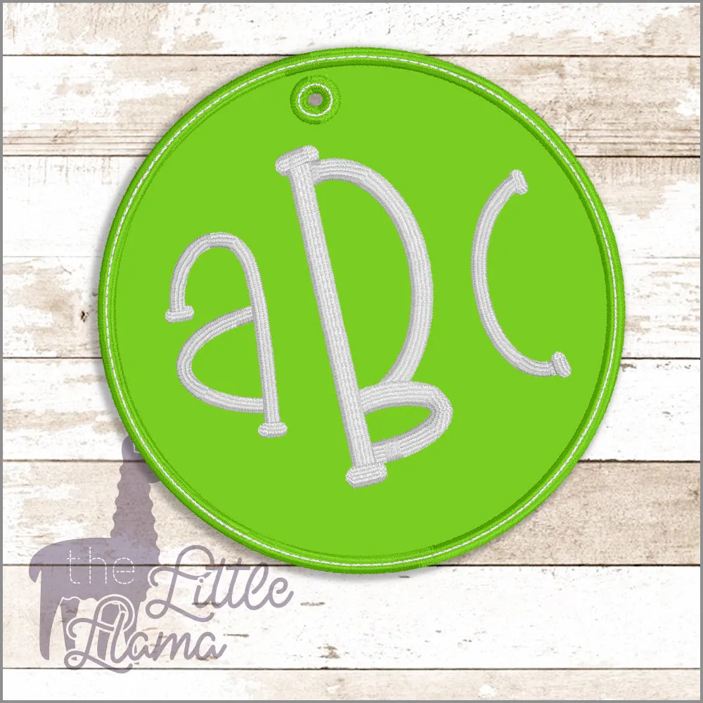 Bag Circle Monogram Tag