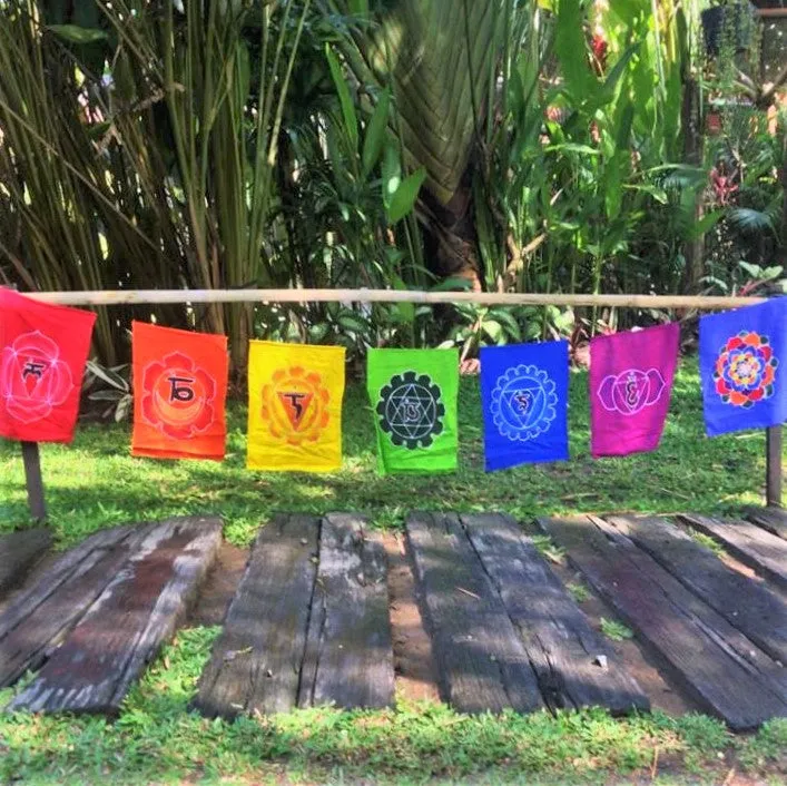 Batik Chakra Flags