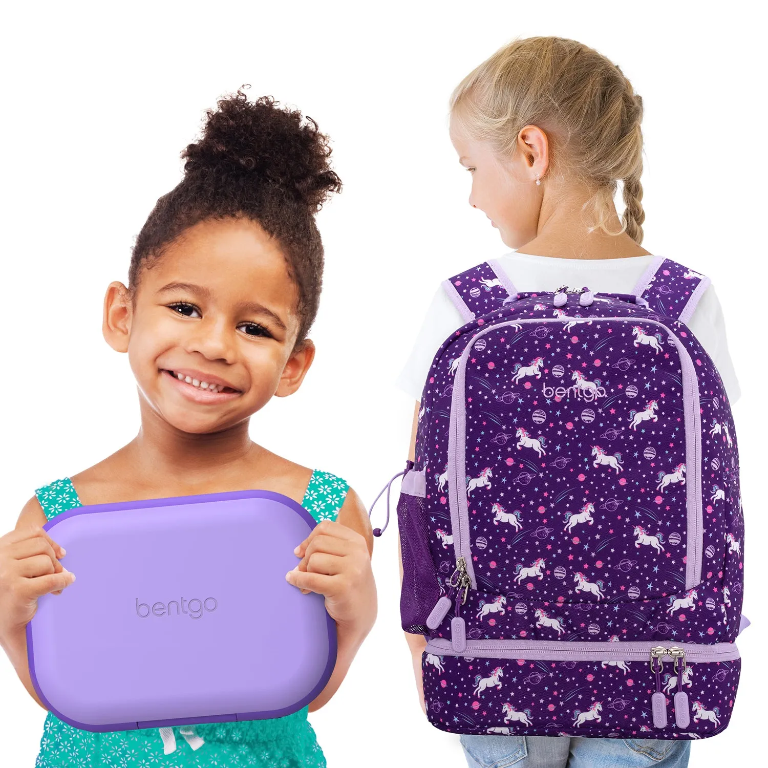 Bentgo Kids Chill Lunch Box & Prints Backpack