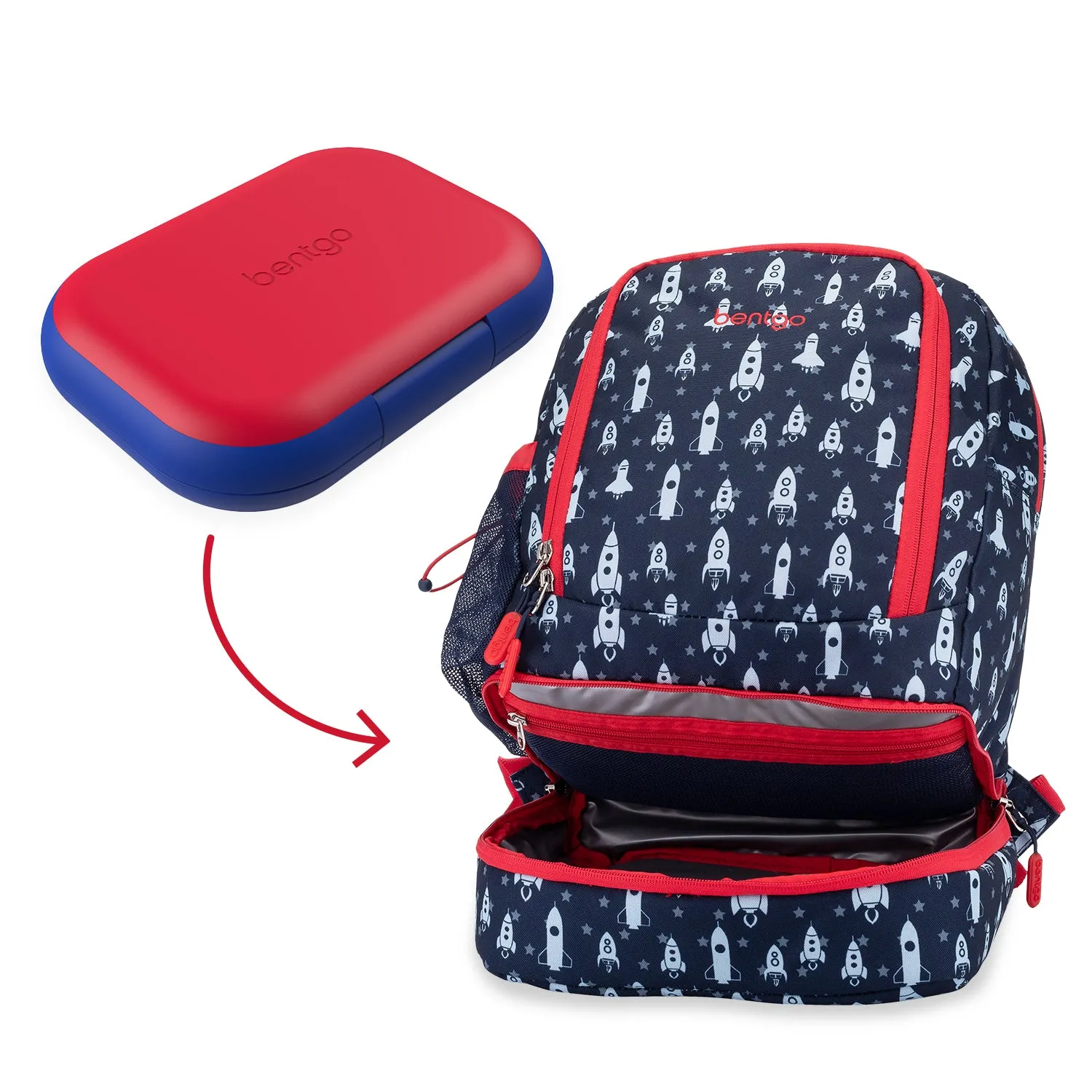 Bentgo Kids Chill Lunch Box & Prints Backpack