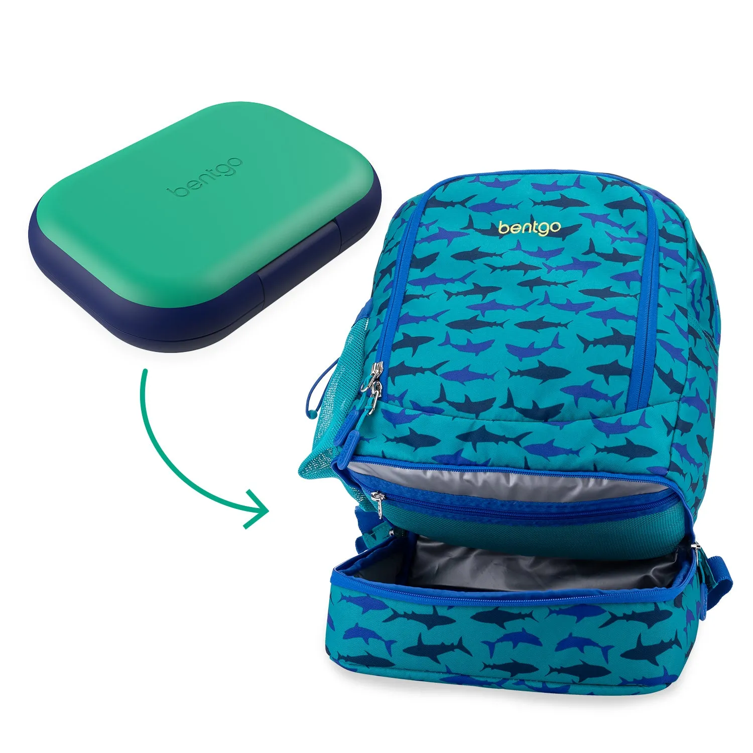 Bentgo Kids Chill Lunch Box & Prints Backpack