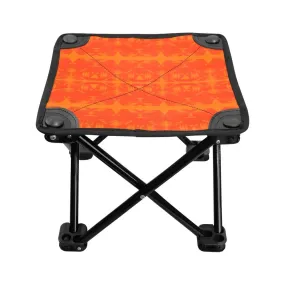 Between the Mountains Orange Folding Fishing Stool