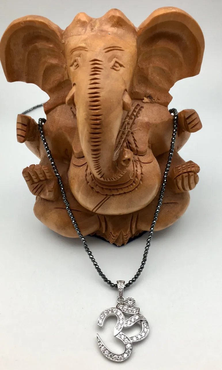 Bhakti Panda Blingy Om Necklace