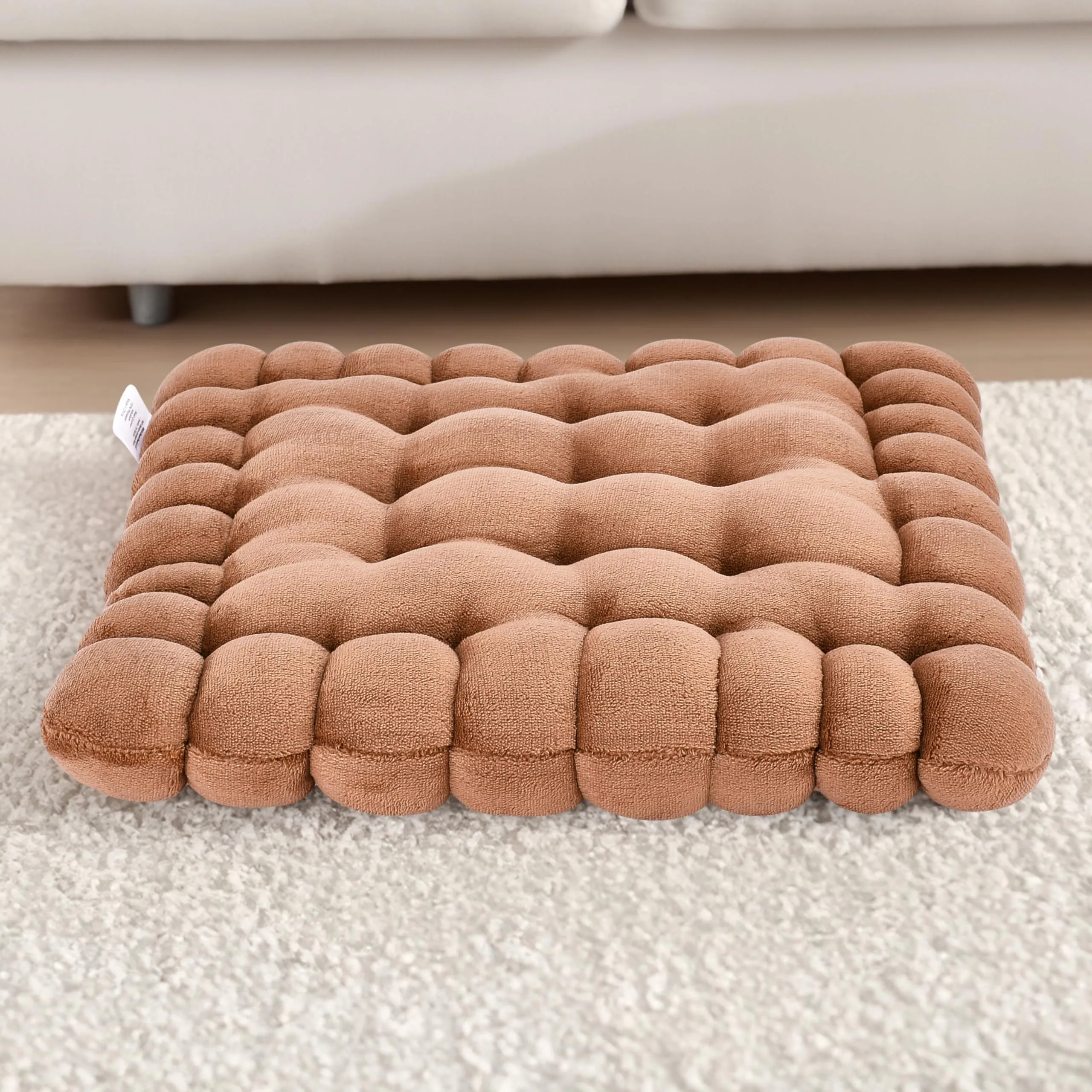 Biscuit Cushion - Biscuit-Shaped Floor Cushions - Yoga Biscuit Pillow