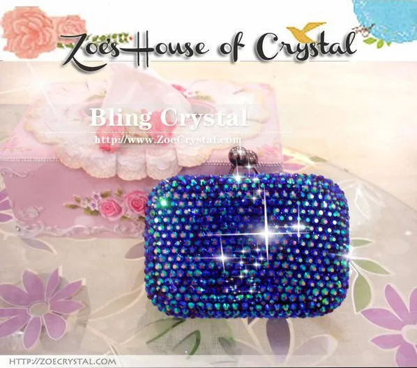 Bling and Sparkly Crystal Clutch with adorable Rillakuma