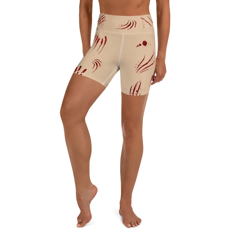 Bloody Halloween Yoga Shorts