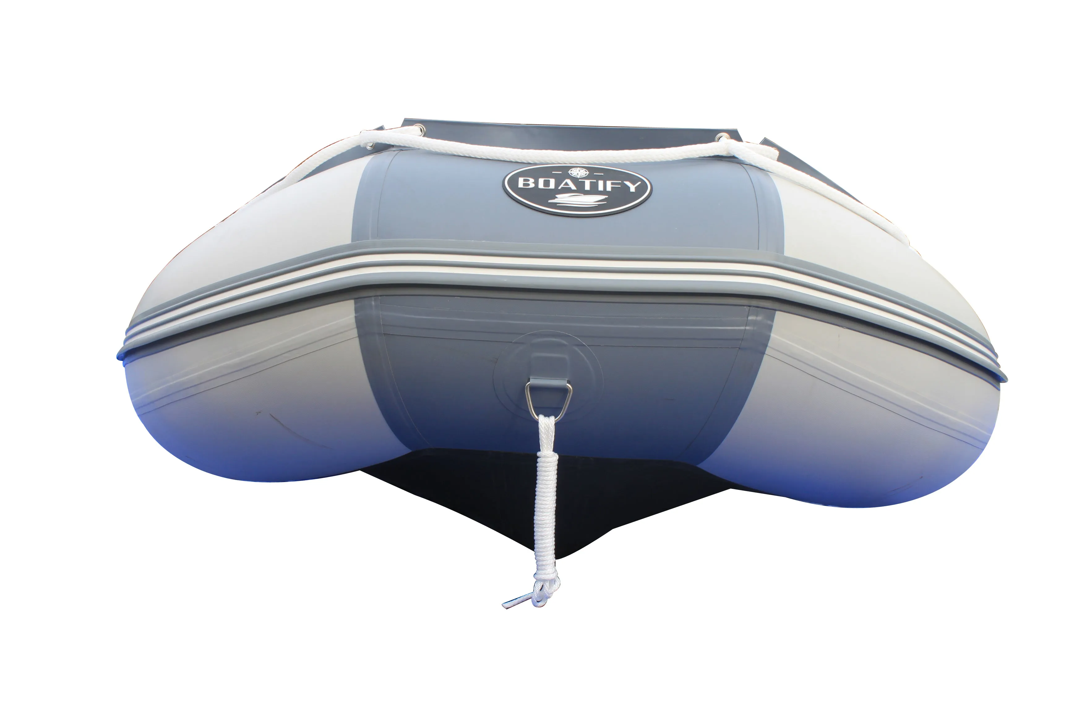 Boatify 12.5ft Inflatable Boat Raft Fishing Dinghy Pontoon Boat kayaka with Aluminum Floor