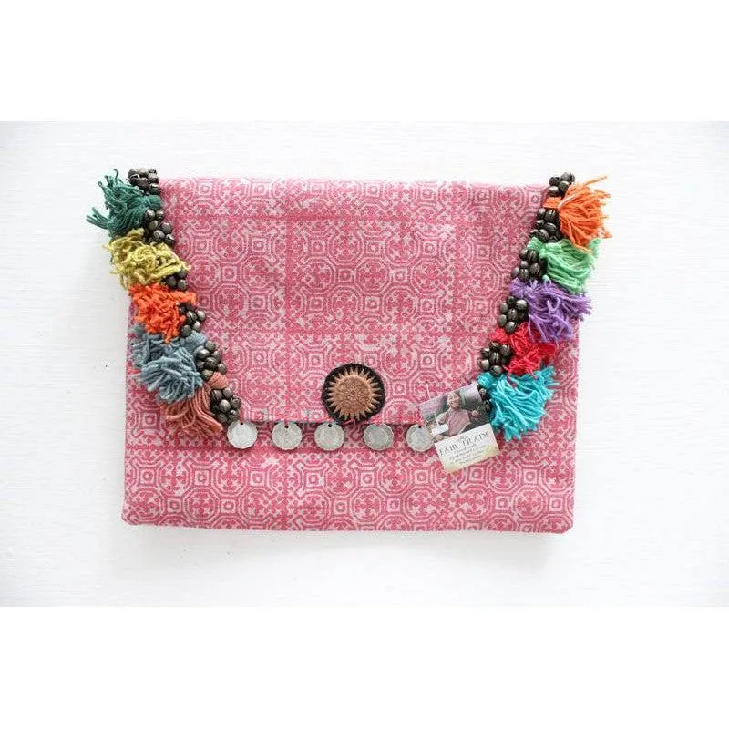 Boho-chic Batik Clutch Bag - Thailand