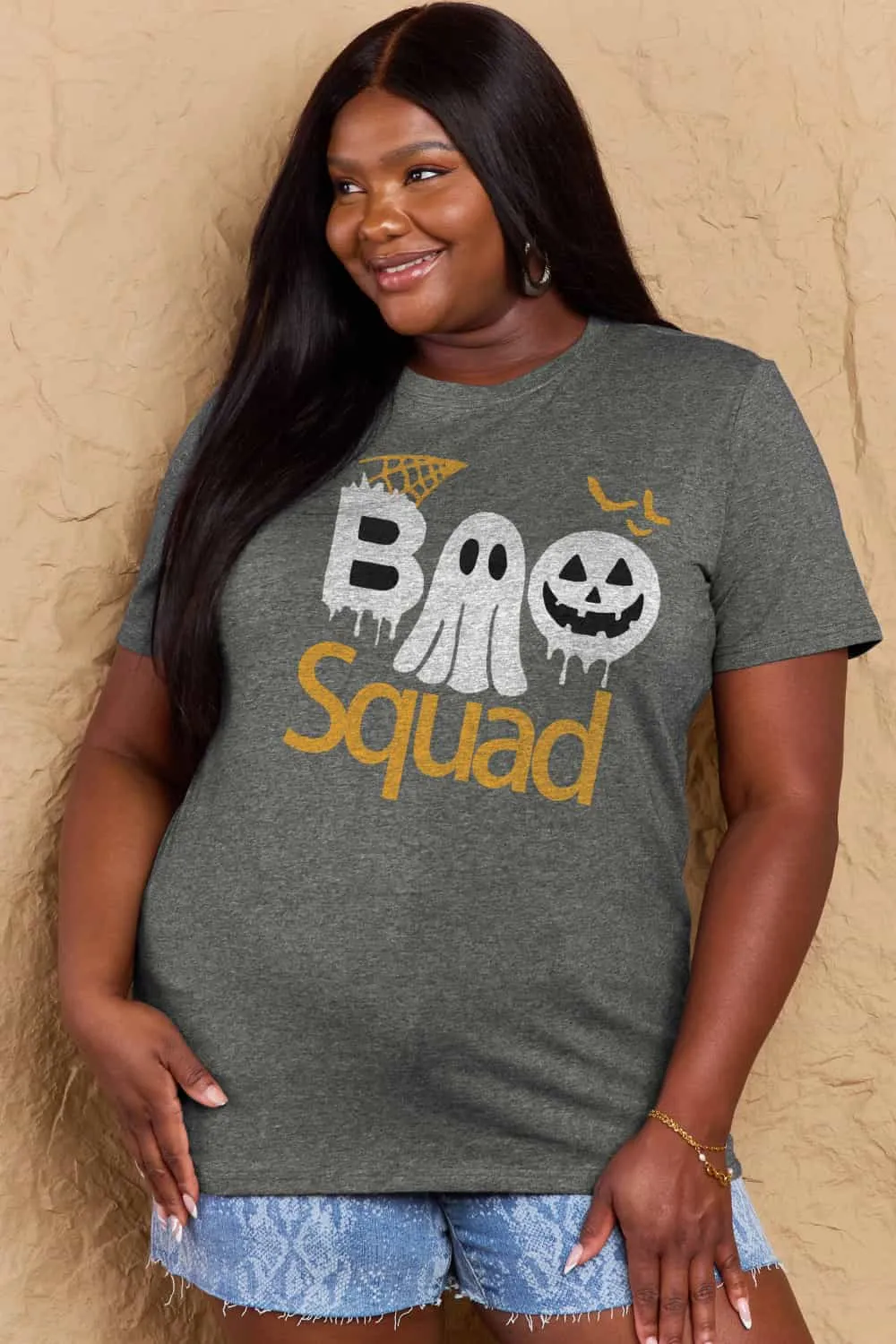 BOO SQUAD Graphic Cotton T-Shirt