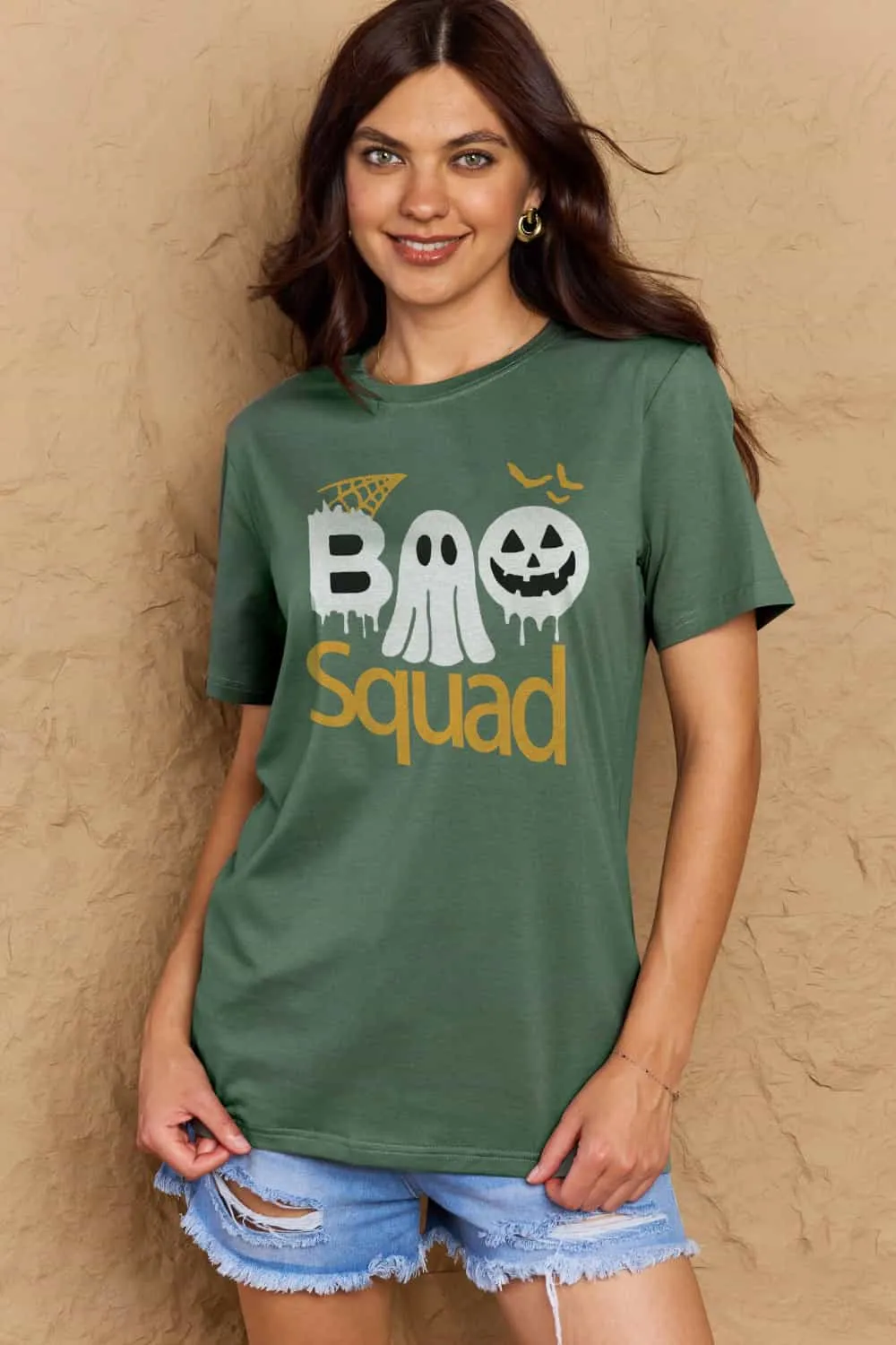 BOO SQUAD Graphic Cotton T-Shirt