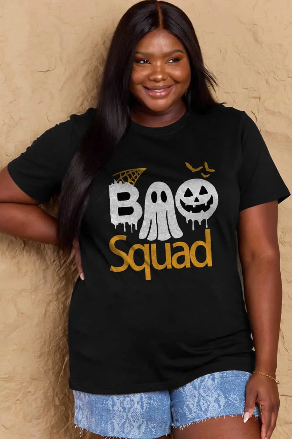 BOO SQUAD Graphic Cotton T-Shirt