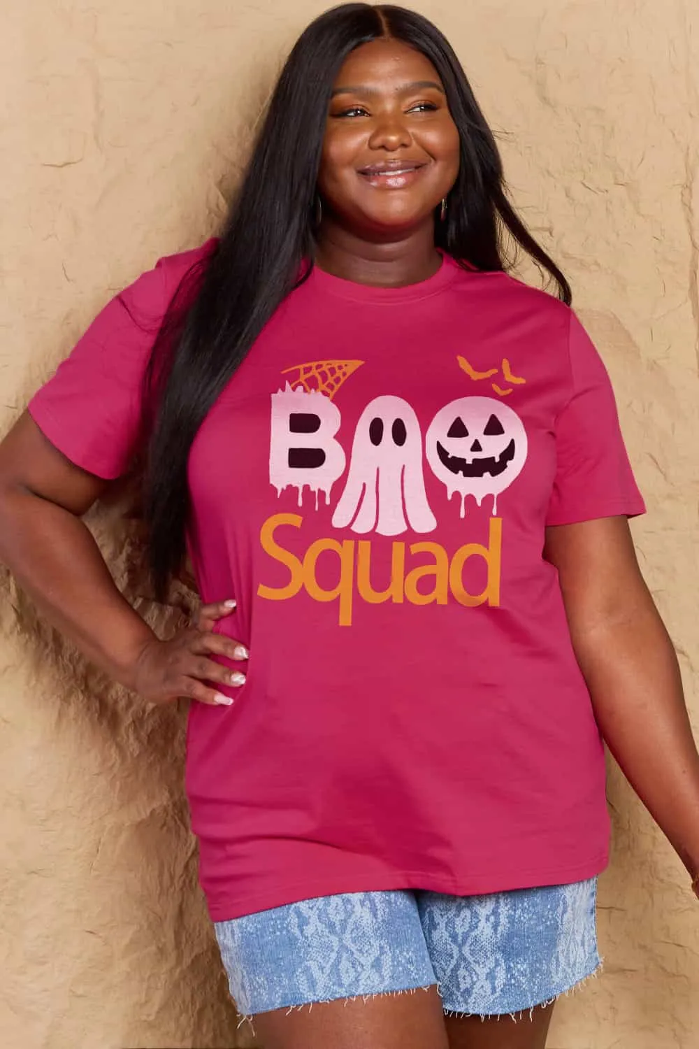 BOO SQUAD Graphic Cotton T-Shirt