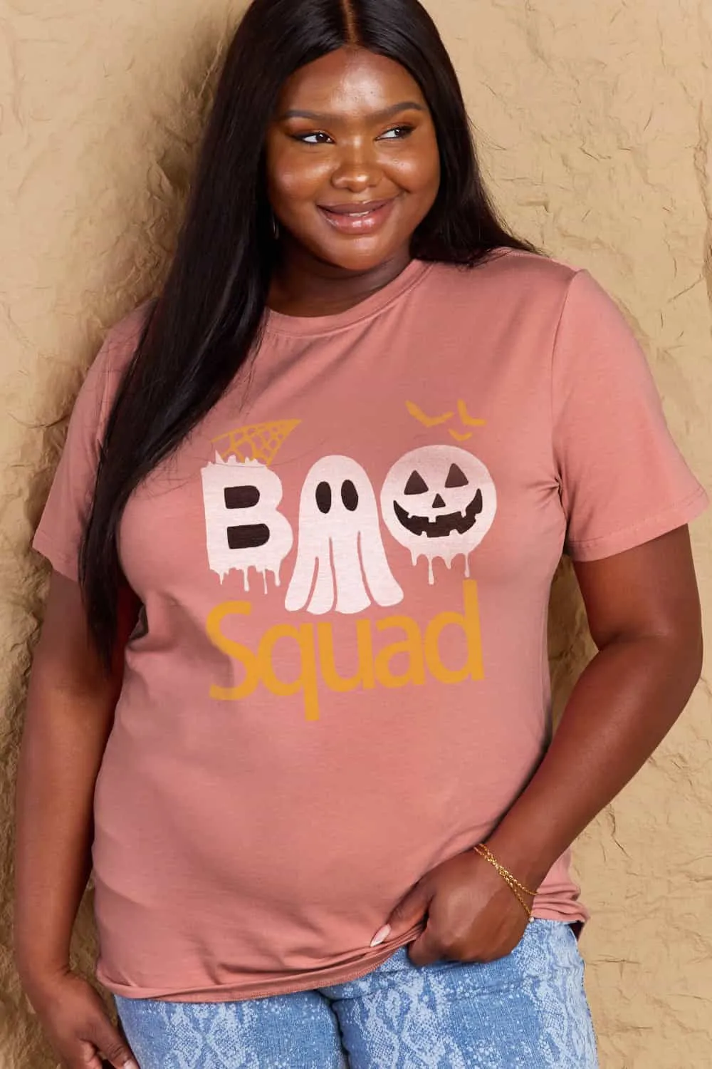 BOO SQUAD Graphic Cotton T-Shirt