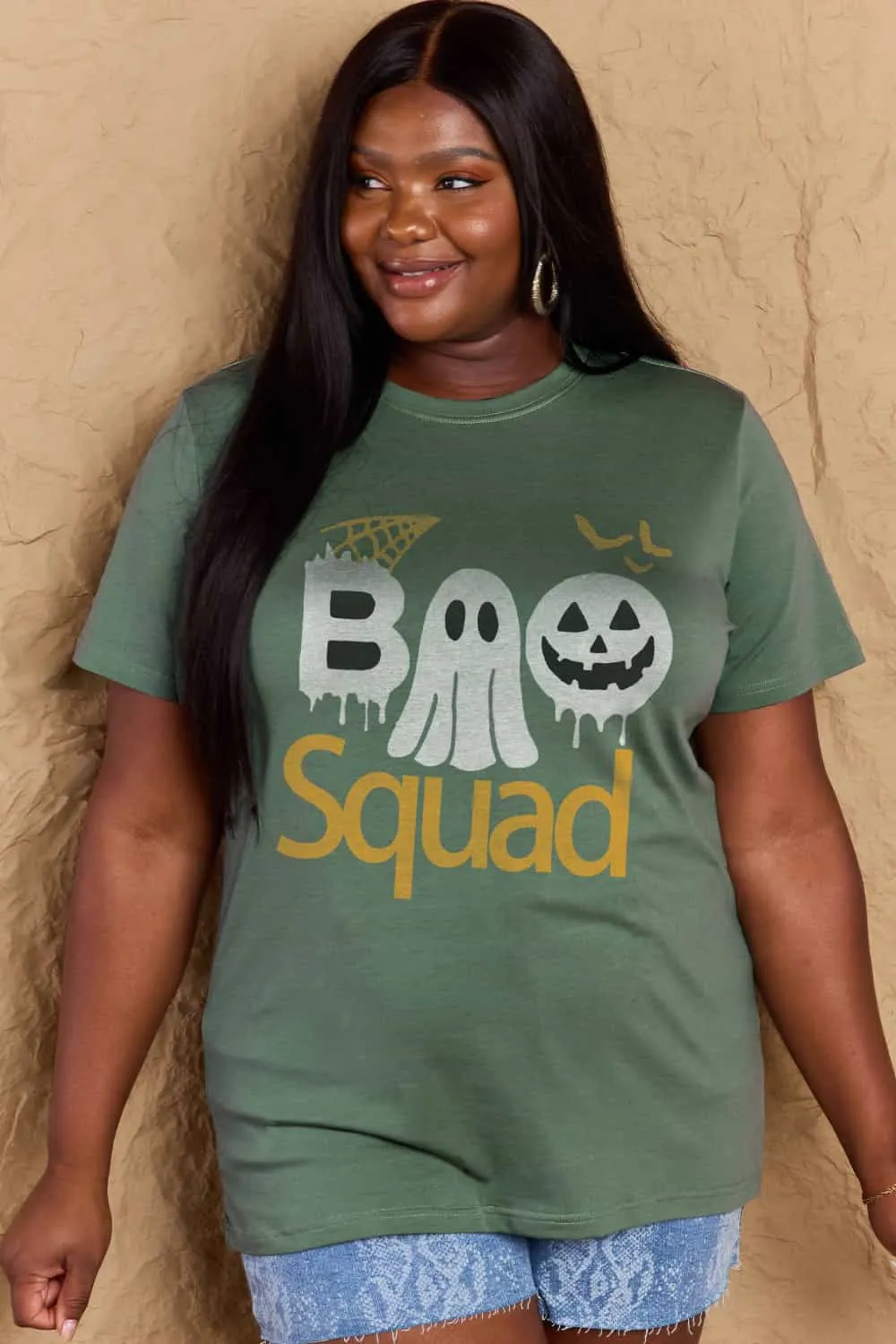 BOO SQUAD Graphic Cotton T-Shirt