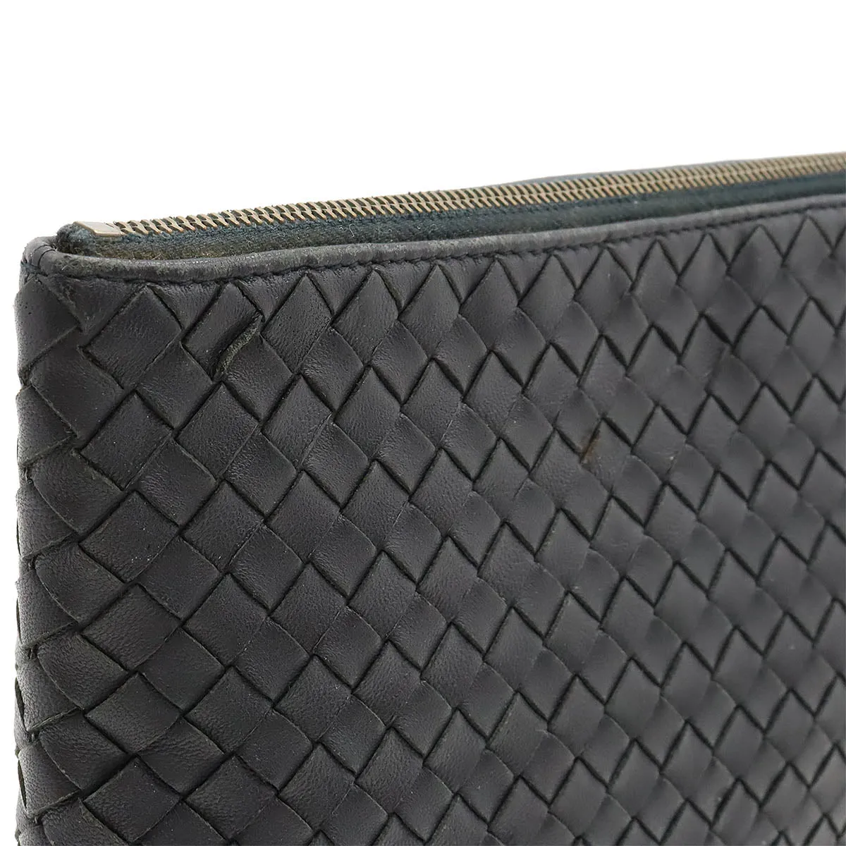 Bottega Veneta Intrecciato Leather Clutch