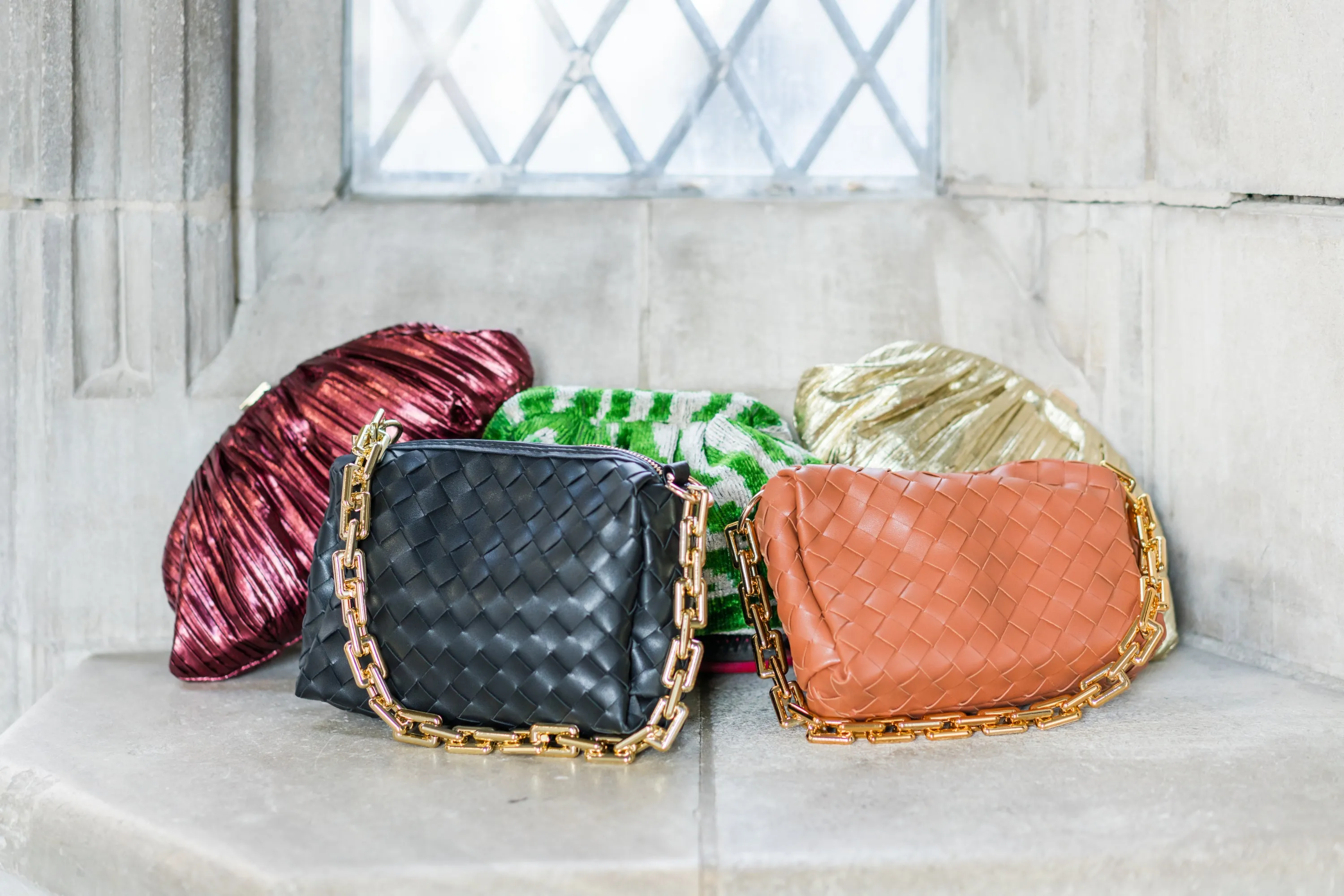 Braided Leather Clutch