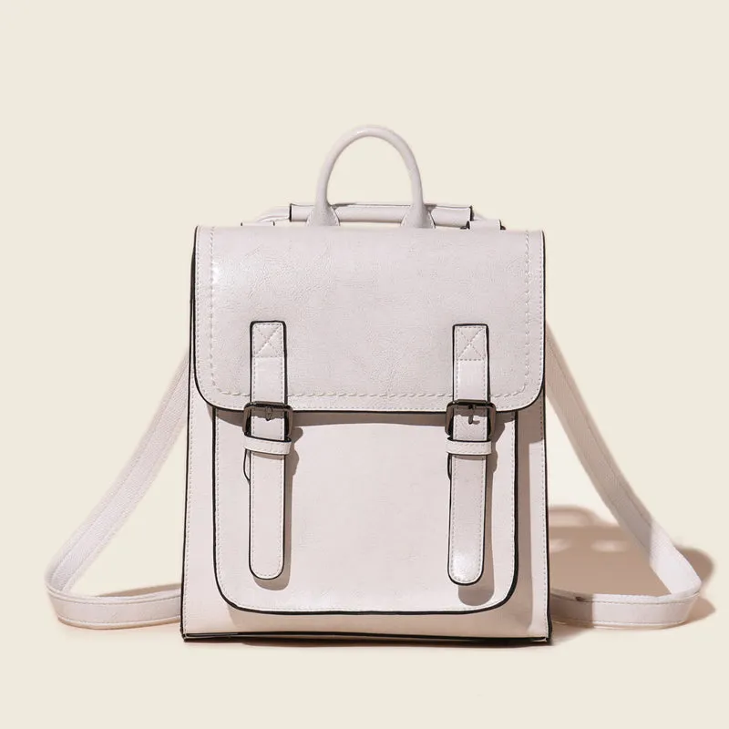 Brown Leather Backpack for Women