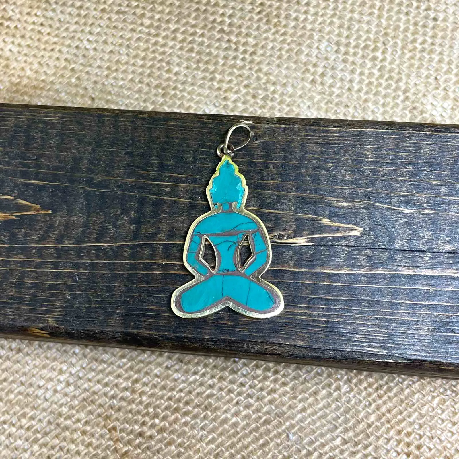 Buddha Pendant, Handmade Buddha Charm, Buddhist Amulet, Sitting Buddha Pendant, Protection Amulet, Yoga Gift, Zen Charm