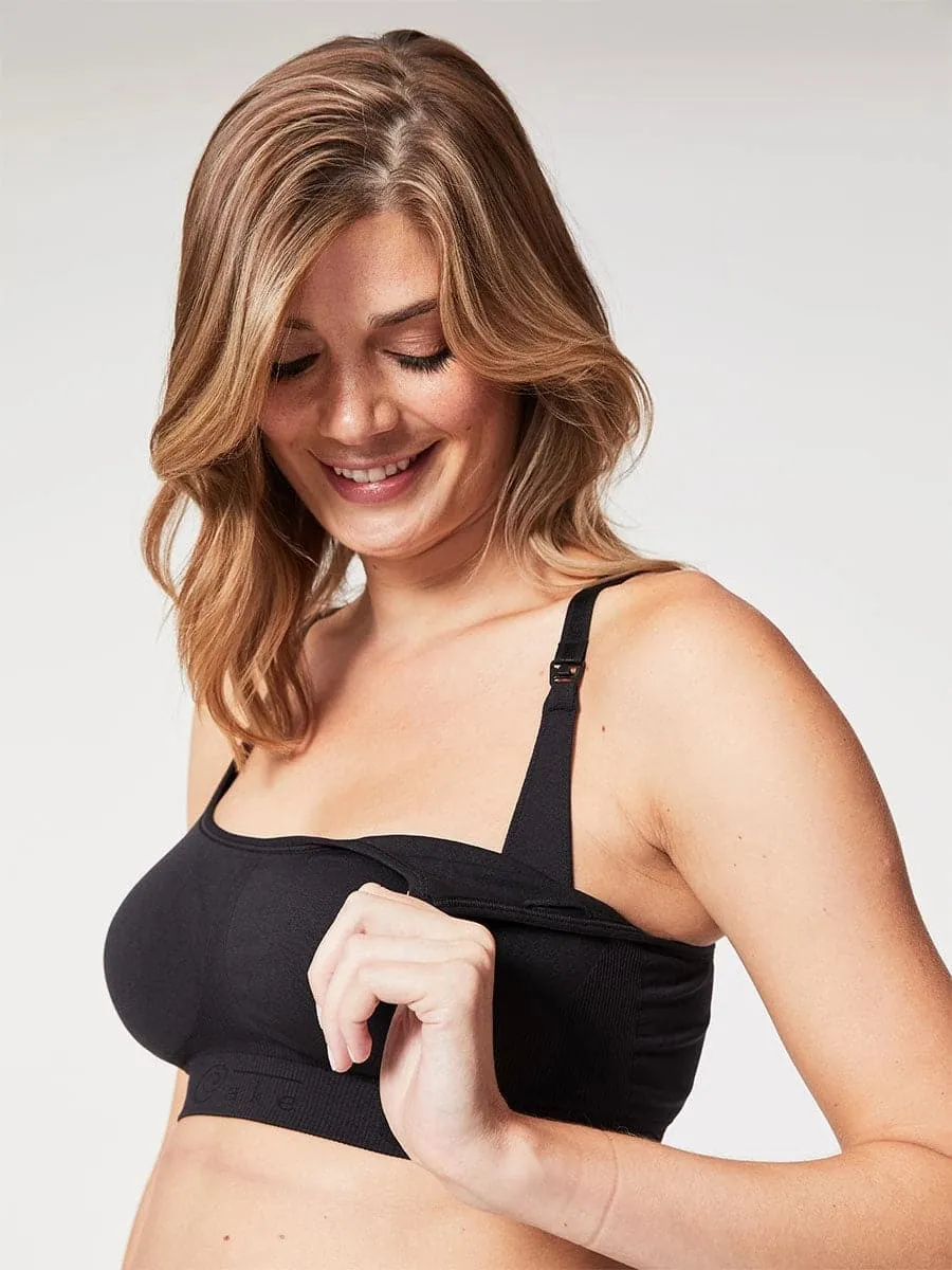 Cake Maternity Cotton Candy Nursing Bra - Black