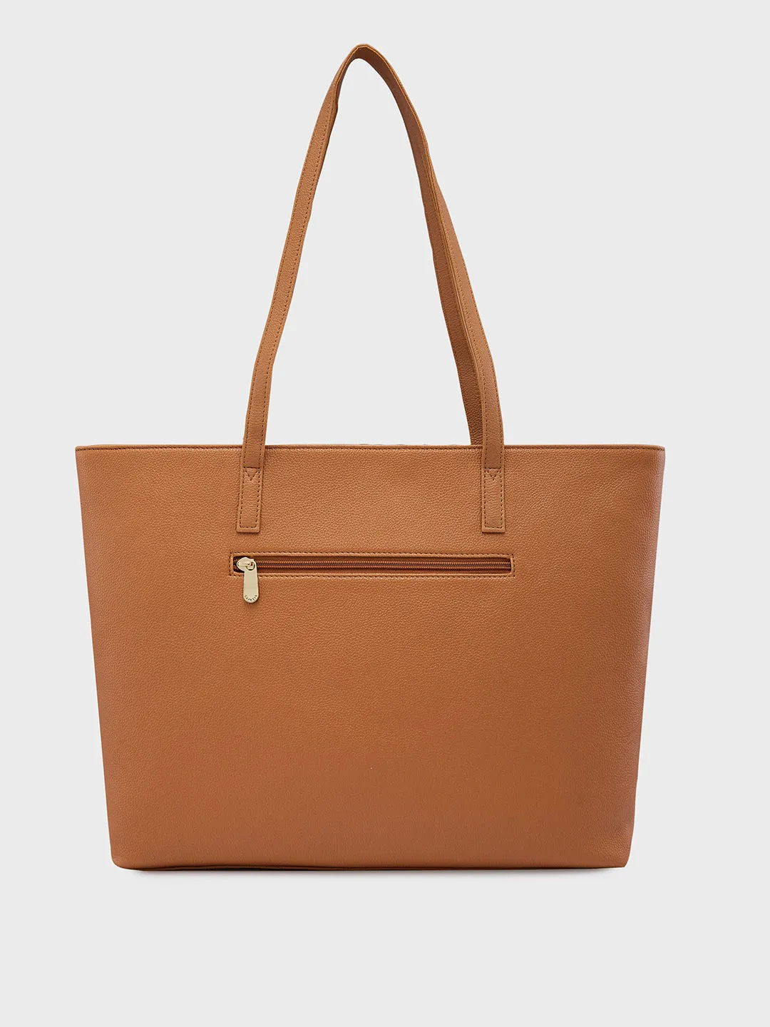 Caprese Amayra Laptop Tote Large Tan